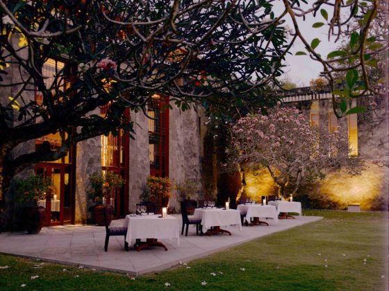 Amanusa Bali, Restaurant und Garten