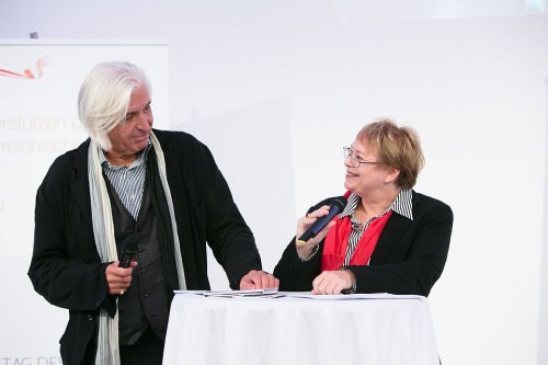 Heinrich Mayer-Moroni und Aimée Klein Interspot Produzent Heinrich Mayer-Moroni und Sendungsverantwortliche Aimée Klein