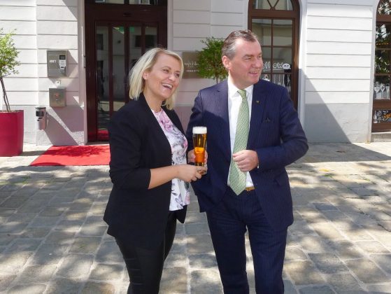 Erste Wiener Bierwoche · Vlatka Bijelac ( Gastronomin, Beef & Glory), Toni Mörwald (Gastronom und Haubenkoch)