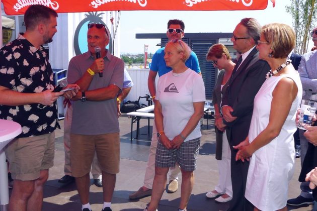 Auch die Erfinder der CityWave Susi und Rainer Klimaschewski waren beim Mulitplex CityWave Opening zu Gast © Nino Rainaldi