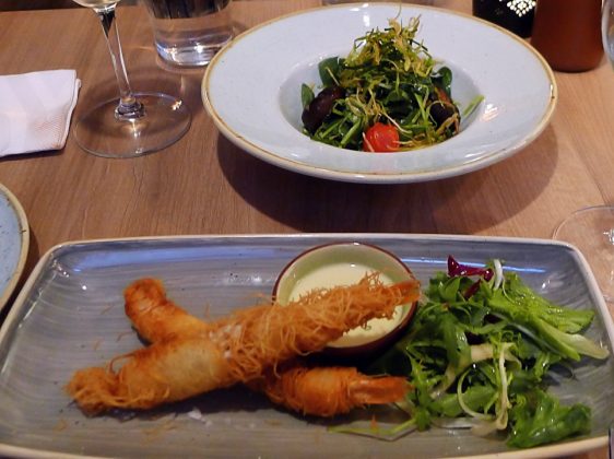 DiningRuhm · Black Tiger Garnelen im Kataifi Teig