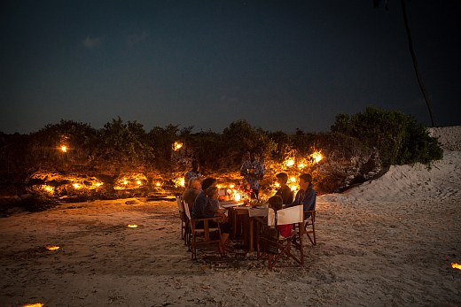 Dinner am Strand