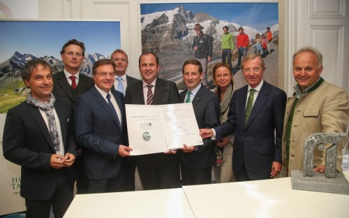 Vertragsunterzeichnung für die EXPO 2015 in Mailand Präsentation "Hohe Tauern & Großglocknerhochalpenstraße" in Wien  30.9..2014