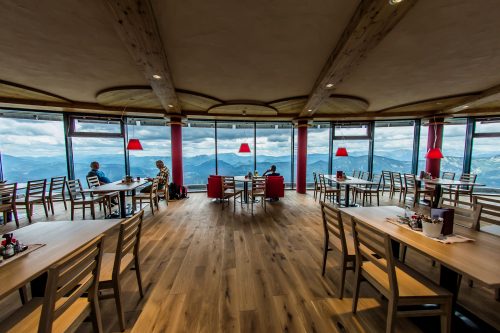 Panoramablick im Terzerhaus auf der Gemeindealpe