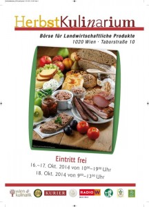Herbstkulinarium im prachtvollen Ambiente der Börse für Landwirtschaftliche Produkte im 2. Wiener Gemeindebezirk von 16. bis 18. Oktober 
