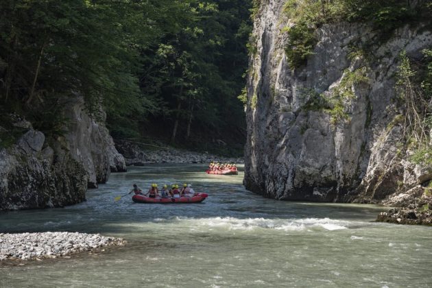 Kaiserwinkl / Tirol· Rafting in der Klobensteinschlucht