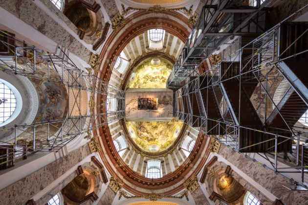 Lange Nacht der Kirchen · Karlskirche, Kuppel mit Panoramalift
