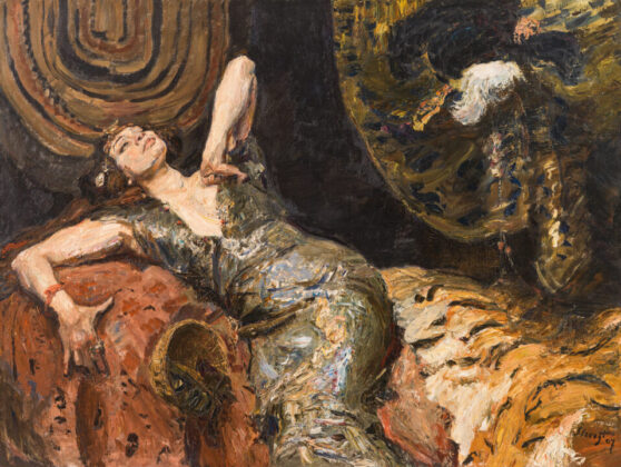 Leopold Museum Wien | Max Slevogt, Die Schauspielerin Tilla Durieux als Kleopatra, 1907 © Privatsammlung, Foto: Leopold Museum, Wien