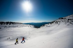 Schneeschuhwander auf dem Rax-Plateau zum Ottohaus 