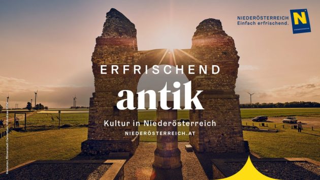 Niederösterreich 2020 – neue Werbelinie „erfrischend“ Sujet antik