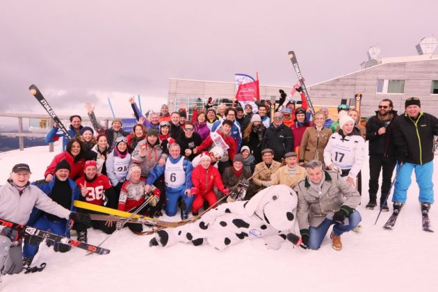 VIP-Riesentorlauf – traditionelles Gruppenfoto