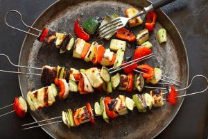 Gemüse Halloumi Spiesse