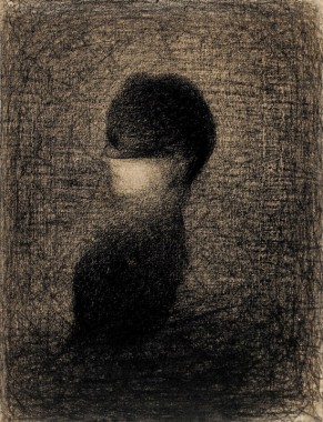 Georges Seurat Der Schleier, um 1883, Conté-Kreide © Musée d´Orsay, Paris, Dist. RMN-Grand Palais, Thierry Le Mage
