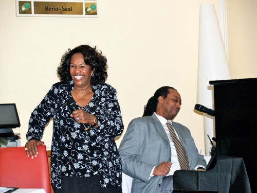 Queen Esther Marrow bei der Präsentation in Wien