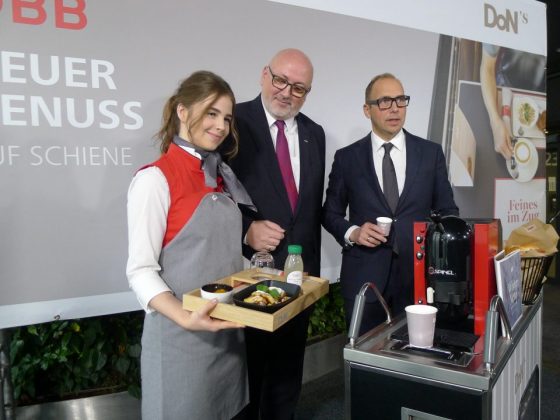ÖBB – Neues Catering-Konzept • Andreas Matthä, Vorstandsvorsitzender der ÖBB-Holding AG, Josef Donhauser