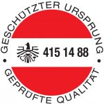 Österreichischer Sekt, Banderole geschützter Ursprung, geprüfte Qualität