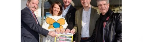 9tes Kunstfrühstücken Tulbingerkogel • Kommerzialrat Frank Bläuel, Mag. Nina Katschnig, Willi Dussmann, der Landtagsabgeordnete Mag. Christoph Kaufmann, Franz Müllner.