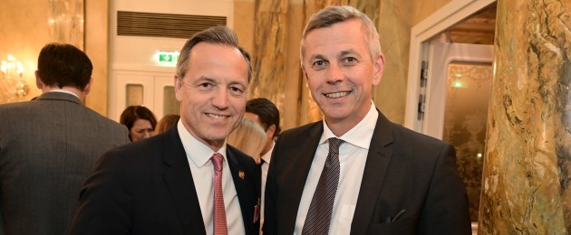 American Chamber of Commerce in Austria Neujahrs-Cocktail · Robin Rumler u. Martin Winkler