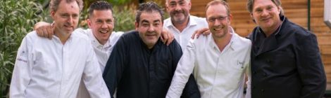 Amador & Friends Gruppenbild: Sven Elverfeld, Jacob Jan Boerma, Juan Amador, Hans Reisetbauer, Nils Henkel, Heinz Hanner