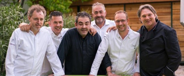 Amador & Friends Gruppenbild: Sven Elverfeld, Jacob Jan Boerma, Juan Amador, Hans Reisetbauer, Nils Henkel, Heinz Hanner