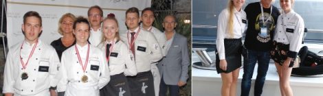 Top-Lehrlinge kochen für Staatsköche Internationaler Kochabend in der Amuse Bouche-Villa in Vasia | „Meet & Greet“ mit Robert Geiss auf der Samurai, einer Luxus-Yacht im Hafen von Monaco.