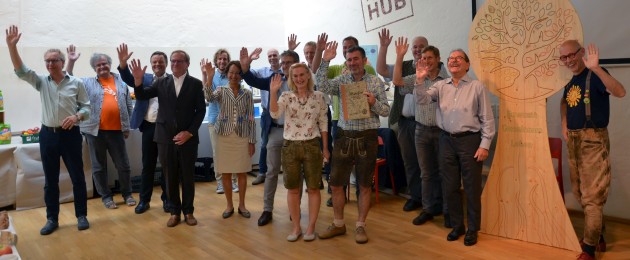 Initiative Bewusst Gemeinsam Leben · präsentation in Wie Mitte September 2020 · Georg Dygruber mit Unterstützern