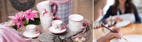 Gmundner Keramik · Design Herzerl Rosa u. Erlebniswelt