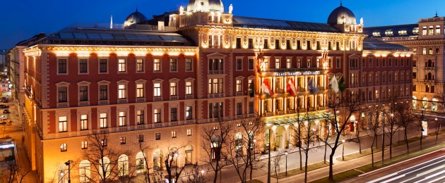 Palais Hansen Kempinski Vienna/Wien Außenansicht Abend
