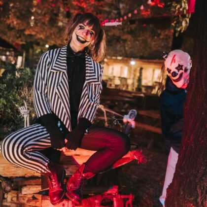 Clowns bei Halloween im Wiener Wurstelprater, Prater Wien | Halloween 2024 | Clowns