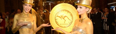 Grösste Goldmünze der Welt in Wien ausgestellt