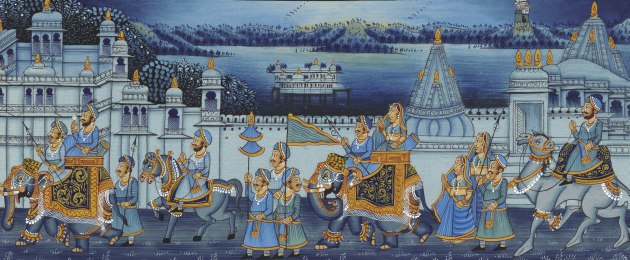 Der Herrscher präsentierte sich der breiten Öffentlichkeit in all seinem Reichtum.