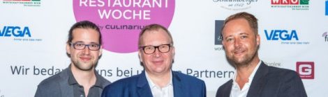 Wiener Restaurantwoche Sommer 2019 VIP Eröffnung, Geschäftsführer Dominik Holter, Franz Bernthaler, Andreas Lindorfer