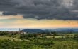 Slowenien, Karst – Blick von Trstelj Richtung Meer