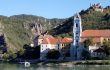 Stift Dürnstein Wachau/Nö · Blick von der Donau auf die Stadt