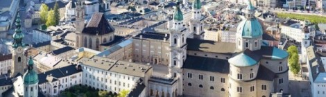 Luftbildaufnahme DomQuartier Salzburg