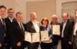 Wein Burgenland Award 2023 | Die Gewinner der Kategorien 1 bis 11 mit Johannes Schmuckenschlager, Herbert Oschep, Matthias Siess, Andreas Liegenfeld und Ni