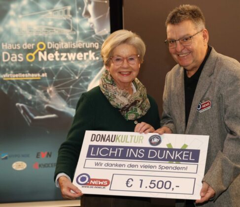 Weintaufe für Licht ins Dunkel | Region Tullnerfeld 2025 | Scheckübergabe