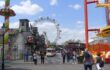 Wiener Prater 2022 · Panorama mit Riesenrad