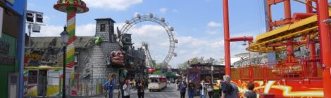 Wiener Prater 2022 · Panorama mit Riesenrad