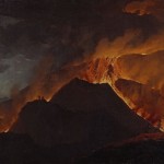 Michael Wutky, Die Spitze des Vesuvs beim Ausbruch, 1779, Öl auf Leinwand, © GG der Akademie der bildenden Künste Wien