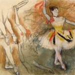 Edgar Degas Spanische Tänzerin und Beinstudien, Vorstudie für das Pastell Tanzende mit Tamburin, um 1882 © Musée d´Orsay, Paris, Dist. RMN-Grand Palais, Adrien Didierjean