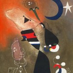 Malerei (Frauen und Vogel im Mondschein), 1949
